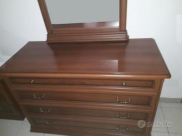 Camera da letto matrimoniale classica color noce