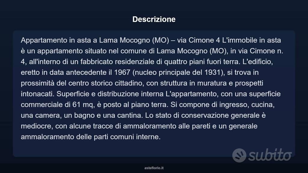 Appartamento – Lama Mocogno, La Pradina - Vista 4