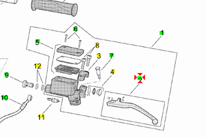 -Leva freno Sx Aprilia Atlantic AP8133809