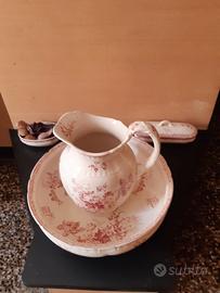 brocca catino ceramica vintage