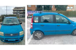 Fiat Panda usata, azzurra, benzina