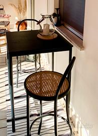 Tavolo bar + due sgabelli stile viennese