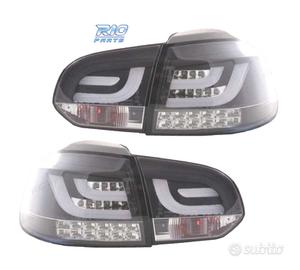 FANALI VOLKSWAGEN VW GOLF 6 08-12 A LED FONDO NERO