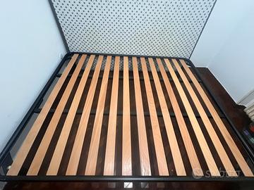 Rete a doghe e materasso matrimoniale