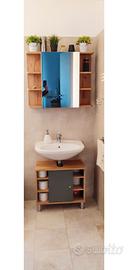 Mobiletto sotto lavabo, mobile specchio