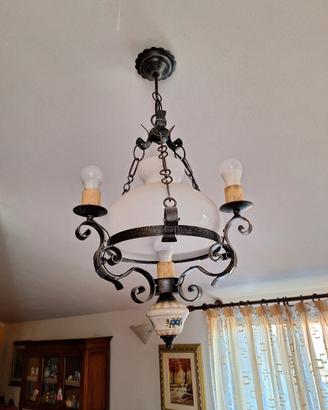 lampadario  rustico 