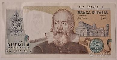 Banconota 2000 lire Italiana Galileo Galilei 