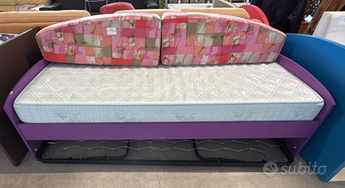 Letto Singolo Con Secondo Letto Estraibile