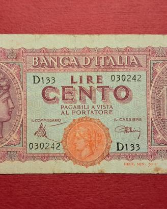 100 lire Italia Turrita D133 030242