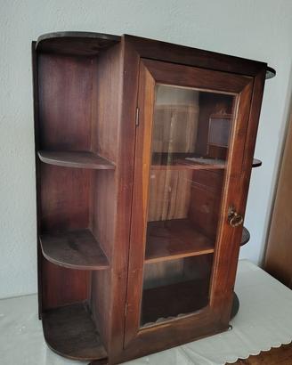 Vetrinetta di legno vintage