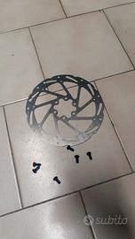 Freno a disco 160mm Tektro per rockrider 