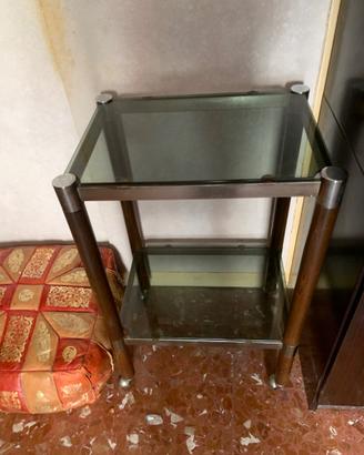 Tavolino Vetro sala salone console vintage47x36h74