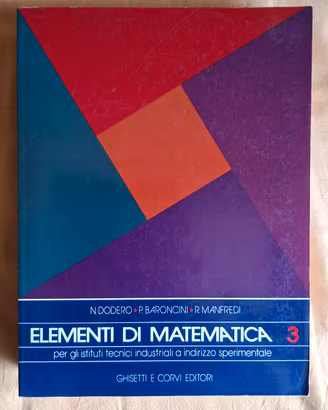 Elementi di matematica 3 Dodero Baroncini Manfredi