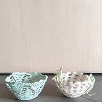 Porta caramelle ad uncinetto