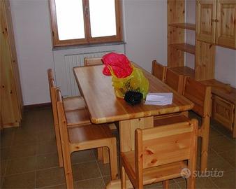 2Armadi a muro con mensole/vetrinetta Abete chiaro