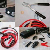 Booster avvia batteria + cavi rianimazione