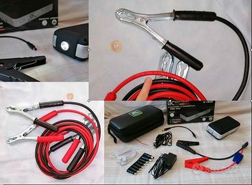 Booster avvia batteria + cavi rianimazione