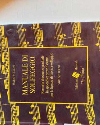Libro “manuale di Solfeggio” vol. 3’