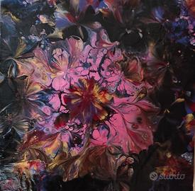 fiore dipinto su tela