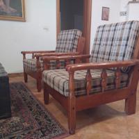 Poltrona singola stile rustico