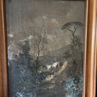 Quadro con strada di campagna