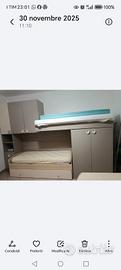 armadio con letto a castello 
