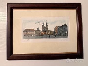 Stampa artistica incorniciata – Veduta Praga