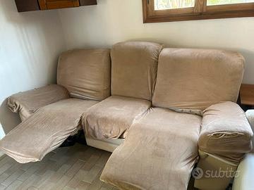 DIVANO IN PELLE 3 POSTI CHATEAU D'AX