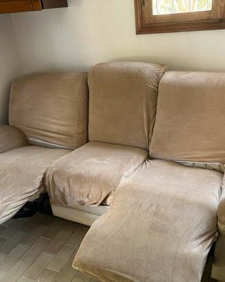 DIVANO IN PELLE 3 POSTI CHATEAU D'AX