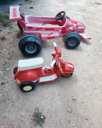 vespa e ferrari vintage