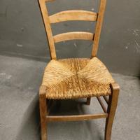 Sedia impagliata Vintage 