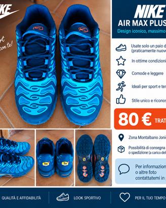Nike Air Max Plus/TN blu – praticamente nuove