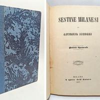 SESTINE MILANESI. QUINTO OPUSCOLO -PICOZZI A. 1857