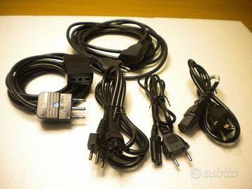 6 CAVI DI ALIMENTAZIONE PER PC E STAMPANTI