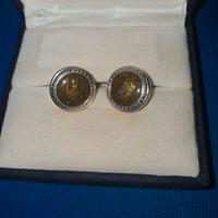 Gemelli Burberrys vintage in acciaio