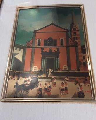 quadri Bormio foglia d'oro