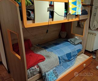 letto a castello 3 posti