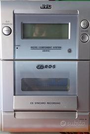 Stereo JVC - radio cd cassette con case