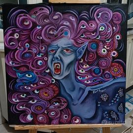 Dipinto ad olio gotico - Medusa 