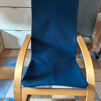 Sedia-poltrona nuova da salotto