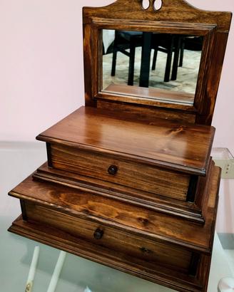 Porta gioie con specchio