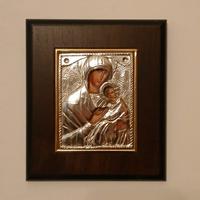 Icona della Madonna con legno