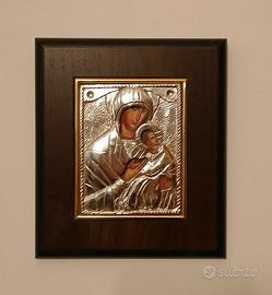 Icona della Madonna con legno