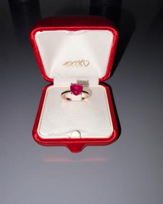 Dodo anello cuore oro rosa