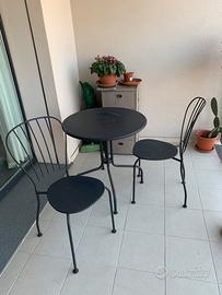 Lacko (ikea), tavolo + 2 sedie da giardino, grigio