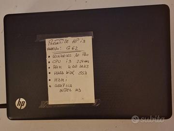 notebook HP G62