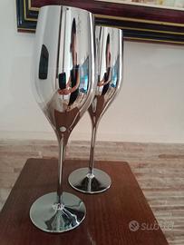 calici metallizzati vetro silver 