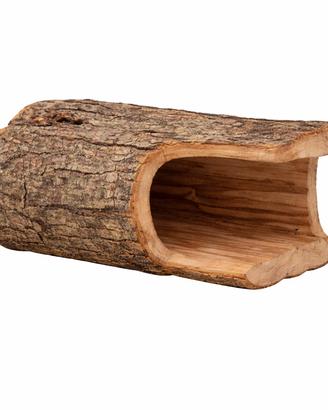 Tunnel per roditori in legno d’ulivo naturale