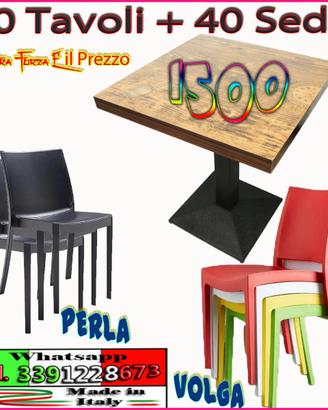 PROMO TAVOLI E SEDIE BAR PUB PIZZERIA