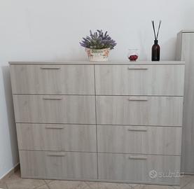 Cassettiera della Colombini in ciliegio bianco 